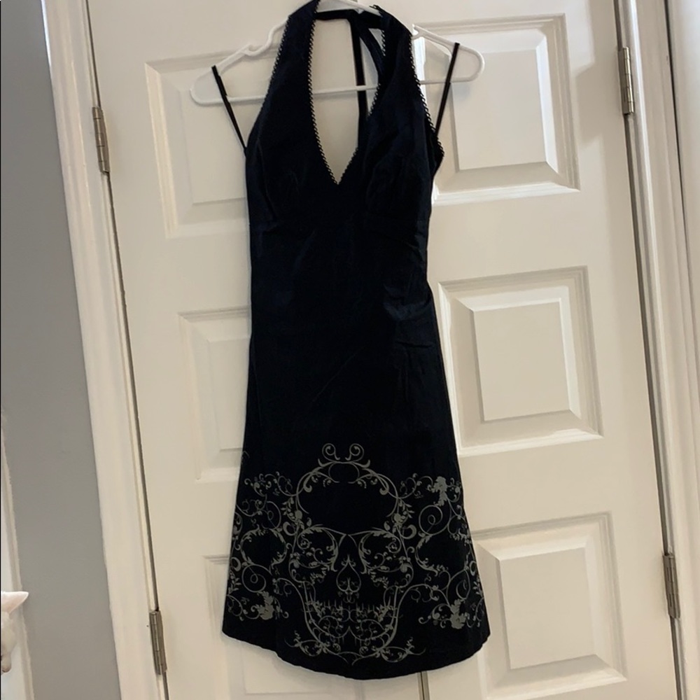 Black dress with skull on it